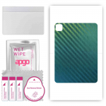 apgo kaitsev nahakleebis seljale, mis &uuml;hildub Apple iPad Pro 11-ga (2020), Pakkekile, foolium, vin&uuml;&uuml;l &ndash; mustriga s&uuml;sinikkameeleon CAKA1