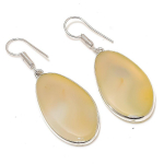 Natural Botswana Agate Gemstone 925 Sterling Silver Gift Earring 1.97 t8v21