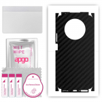apgo Protective Skin Sticker for the back+sides compatible with Honor X9, Full Wrap Film, Foil, Vinyl - Pattern Carbon Black