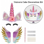 &Uuml;kssarviku kaunistus S&uuml;nnip&auml;evapeokaunistus Lastele &Uuml;kssarvik &Uuml;hekordsete lauan&otilde;ude komplekt Unicornio Baby Shower T&uuml;druku s&uuml;nnip&auml;evapeotarbed 1set cake decor