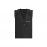 Adidas Campyx Vest Tikitud Kirjatr&uuml;kiga V&auml;lispordi Vest Meeste Vest Must IC1957 S