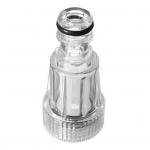 Veefilter 3/4-tolline sisekeermega, suure filtreerimismahuga l&auml;bipaistev k&otilde;rgsurve autopesumasin