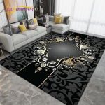 Persia Bohemia Nordic Area suur vaip, vaipvaip elutoa diivani uksemati kaunistamiseks, lastele m&auml;ngitav libisemiskindel 3D p&otilde;randamatt 60x90cm