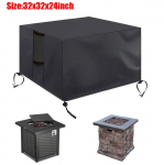 Gas Fire Cover Square - 32x32x24 inch Waterproof Anti-UV Heavy Duty for Patio must