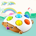 Beebi Montessori pehme n&auml;riv sensoorne m&auml;nguasi siil, lihtne lohk puutetundlik, areneva s&otilde;rmega harjutuslaud beebile 0 36 kuud CHINA