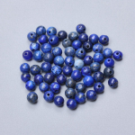 Mood k&auml;ev&otilde;ru &Uuml;mmargused helmed Ehete valmistamine Aksessuaarid Looduslikust kivist helmed lapis lazuli kaelakee k&otilde;rvar&otilde;ngas 60/50/40/30/20 tk 4/6/8/10/12mm DIY 4mm