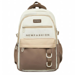 Naiste suure mahutavusega seljakott &otilde;pilase koolikott t&uuml;drukute v&auml;rviplokk seljakott pruun