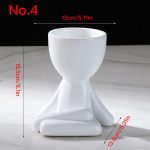 Loomingulised v&auml;ikesed inimesed lillepott Mahlane pott Keraamika istutusmasin Kodukaunistused T&ouml;&ouml;laua kaunistused Aiakaunistus Bonsai taimepott No.1