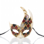 Halloweeni maskeraad Veneetsia antiikne silmamask P&uuml;hadepeo ruuduline mask One size