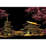 Scratch Painting Kits for Adult City Night View Scratch Art Painting Rainbow Sketch Pad DIY Art Craft Maastikumaalid 2