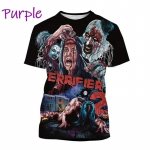 Suvine &otilde;udusfilm &Otilde;udusfilm 3D-printimine T-s&auml;rgid Meeste vabaaja moep&otilde;nevik Kloun Halloween l&uuml;hikeste varrukatega L&otilde;busad lahedad T-s&auml;rgid 4XL