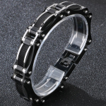 Fashion Cool Heavy Roostevabast terasest k&auml;ev&otilde;ru meestele Massiivne 15MM Laius V&otilde;rgud Style Chat Jalgratta k&auml;ev&otilde;rud Meeste 7 v&auml;rvi Saadaval 21.5CM