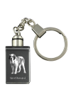 St. Bernard, Saint Bernard, Alpine Mastiff, Bernhardiner - Crystal key ring with dog photo, illuminated key ring, unique gift by Art-Dog brand