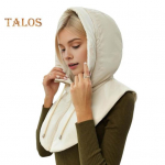 Talvine &uuml;likerge kapuutsiga m&uuml;ts mantel Kaelus krae t&otilde;mblukk Kinnitus n&ouml;&ouml;r Meeste soe s&otilde;rmus sall Balaclava m&uuml;ts mantel sall l&uuml;hike paak top L beež