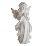 Palveingli kujuke Rein Kaitseingli kuju Valge tiivuline haldjat&uuml;druk skulptuur Kodukontori raamaturiiul T&ouml;&ouml;laua kaunistus M