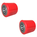2 tk kahvelt&otilde;stuki rattad Veoauto koormus 20 mm l&auml;bim&otilde;&otilde;t Lame rihmaratas laagritega PU Roller Wheel