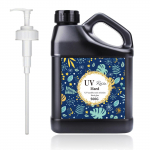 Suur pudel UV-vaik pumbaga Professionaalseks kasutuseks UV-vaikliim Ilmastikukindel UV-liim kunstiliste loomingute jaoks 1 sinine