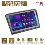 Androidi autoraadio Skoda Superb 2 B6 jaoks 2013-2015 Multimeediumipleier, peaseade Stereo GPS-navigatsioon BT WIFI 1+16GB 1+16GB