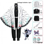 Unisex Demon Slayer Anime Cosplay multikas Kimetsu No Yaiba Kochou Shinobu Cosplay Kost&uuml;&uuml;m t&auml;iskasvanud meestele ja naistele 120cm