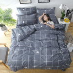 Kodutekstiilid Lihtne voodipesu, neljaosaline komplekt, &uuml;heinimesetuba, kaheinimesetuba, kolmeosaline komplekt 1.2m bed