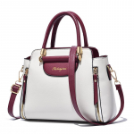 Moodne v&auml;rvikontrastiga k&auml;ekott, &Otilde;mmeldud triibuline crossbody kott, Naiste elegantne kontori- ja t&ouml;&ouml;kott 25x12x20cm punane