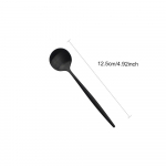 Must matt s&ouml;&ouml;giriistade komplekt nuga kahvel lusikas &otilde;htus&ouml;&ouml;gikomplekt k&ouml;&ouml;k h&otilde;ben&otilde;ude lauan&otilde;ude komplekt roostevabast terasest 1pc cake fork must