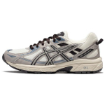 Asics Gel-Venture 6 Retro Kangas S&uuml;nteetiline Nahk Libisemisvastane Vastupidav Hingav Madala S&auml;&auml;rega Maastikujooksukingad Naiste toss Valge Hall 1012B359-103 38