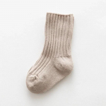 S&uuml;gistalvised 100% puuvillased sokid lastele T&uuml;drukutele Poistele &Uuml;hev&auml;rvilised v&auml;ikelapsed Kootud Sokid Lastele Torusokid 0-5 aastaks M khaki