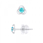 LEA &; ARTHUR - Laste k&otilde;rvar&otilde;ngad "BLUE TOPAZ" 375 tuhandest valgest kullast ja; POOLV&Auml;&Auml;RISKIVI "SININE TOPAAS" &ndash; Lasteehted