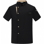 Unisex Chef Jacket l&uuml;hikeste varrukatega kokas&auml;rk Taskutega vormir&otilde;ivad L