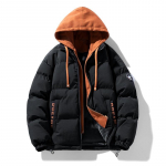 Meeste talvine kuldne ruuduline žakaarmantel v&otilde;ltsitud kahe sulepolsterdatud jakk Paks m&otilde;&otilde;nabr&auml;ndi paarismantel M valge