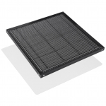 Lasergraveerija k&auml;rgstruktuuriga t&ouml;&ouml;laud t&auml;ismetallkonstruktsiooniga alumiiniumist paneeli platvorm 400 x must