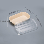 20 tk kerge salatikarp &uuml;hekordselt kasutatav pulp pulmapakendite karp biolagunev l&otilde;unas&ouml;&ouml;gikarp kaasav&otilde;tukarp fitness keskkonnas&otilde;bralik kiirtoit bo 20pcs khaki