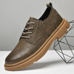 Moodsad k&otilde;ikjale sobivad meeste Oxford kingad Meeste kingad Suede Vabaaja Naturaalne nahk Meeste K&auml;sit&ouml;&ouml; Mugavad V&auml;liskingad Moodsad Slip-on Lamedad kingad 37 pruun