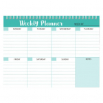Daily Planner Coil Design Weekly Planner Notepad Kohtumiste meeldetuletused M&auml;rkmik kodukooli kontorisse A