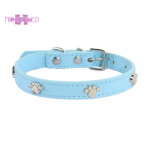 Peegeldav lemmiklooma kaelarihm &ndash; reguleeritava suurusega, metallist pannal, koera jalaj&auml;lje kaunistus kellaga, mugav koera kaelarihm taevasinine v&auml;rv