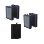 5 tk &otilde;hupuhasti asendusfilter LEVOIT LV-H128-RF jaoks 3-&uuml;hes Eelfilter H13 True HEPA Aktiivs&ouml;efilter 3-astmeline filtreerimine CHINA gray