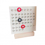 2024 K&auml;sitsi valmistatud DIY Lauakalender Loov Personaliseeritud Kontoridekor Loov Dekoratiivne Kalender Kodu valge