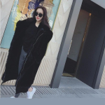 Pika mantliga jope kapuuts Baggy Oversized lahtine talvine XS kollane
