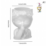 Armas T&uuml;druk Lillepott Silikoonvorm Betoon Vaik Kips K&uuml;&uuml;nal Kristall Epoks&uuml;vorm DIY K&auml;sit&ouml;&ouml; Dekoratsioon Vaas T&ouml;&ouml;riist