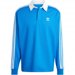 Adidas Originals Adicolor Tikitud Logo Triibuline Mugav Pikkade Varrukatega Polo S&auml;rk Meeste pealisr&otilde;ivad Sinine IZ2463 XS