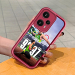 Pehme silikoonist ruudukujulise redeliga printimismustriga telefoni korpus, t&auml;iskaanega kaamera p&otilde;rutuskindel kaitse kummist &uuml;mbris Xiaomi Redmi jaoks Redmi Note 11S tumepunast v&auml;rvi