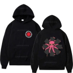Kuum m&uuml;&uuml;k Red Hot Chili Huppar Piprad Naistele Meestele Pikkade varrukatega Fliisist Dressipluus Vintage Rockb&auml;ndi Streetwear Hip Hop R&otilde;ivad M must