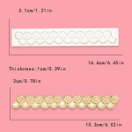 Euroopa stiilis narmastega fondant silikoonvorm, v&auml;&auml;riskivi, p&auml;rl, tuts, retro pits, pitsiline dekoratiivne kuivpasta vorm