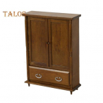 Miniatuur Puidust Riidekapp 1:12 Nukumaja m&ouml;&ouml;bli riidekapp Euroopa Retro mini kaheukseline kapp nukumaja sisekujunduseks parkkoor