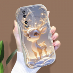 Armas koomiksimustriga kreemjas tekstuuriga korpus Lainelise servaga pehme silikoonkaanega telefoni&uuml;mbris Huawei Honor Infinix Tecno iPhone'i jaoks Huawei P30 Pro puhas