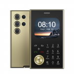 Kahe SIM-kaardi moodsa nupuga mini-mobiiltelefon 2G GSM-kiirvalimine Magic Voice kaasaskantav funktsioon Mobiiltelefonid 3,5 mm port Without TF card