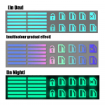 Autoakna nupu helendav kleebis T&otilde;stel&uuml;liti &Ouml;ine luminofoorlamp Kleebised Autode salongikleebised Akende juhtpaneeli kleebis