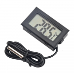 FY-10 Miniatuur LCD Digitaalne Termomeeter Sisseehitatud Temperatuuriandur Temperatuuridetektor &Uuml;he Meetri Toitejuhtmega