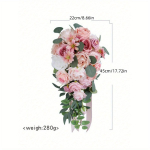 Kunstroosid Lilled Pulmakimbud pruudile Pruudikimbud V&otilde;ltslill pulmatseremooniaks Pulmalilled Kevad-aastap&auml;eva v&auml;likaunistused roosa